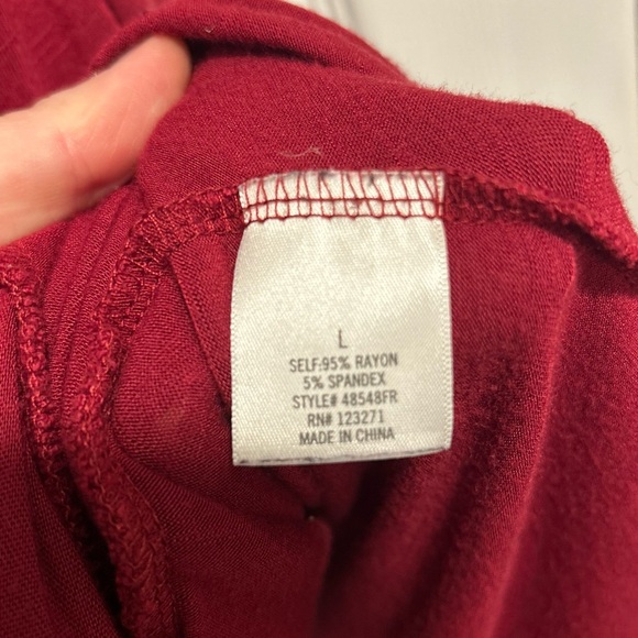 Jun & Ivy Short Sleeve Blouse, Size L - Picture 7 of 8